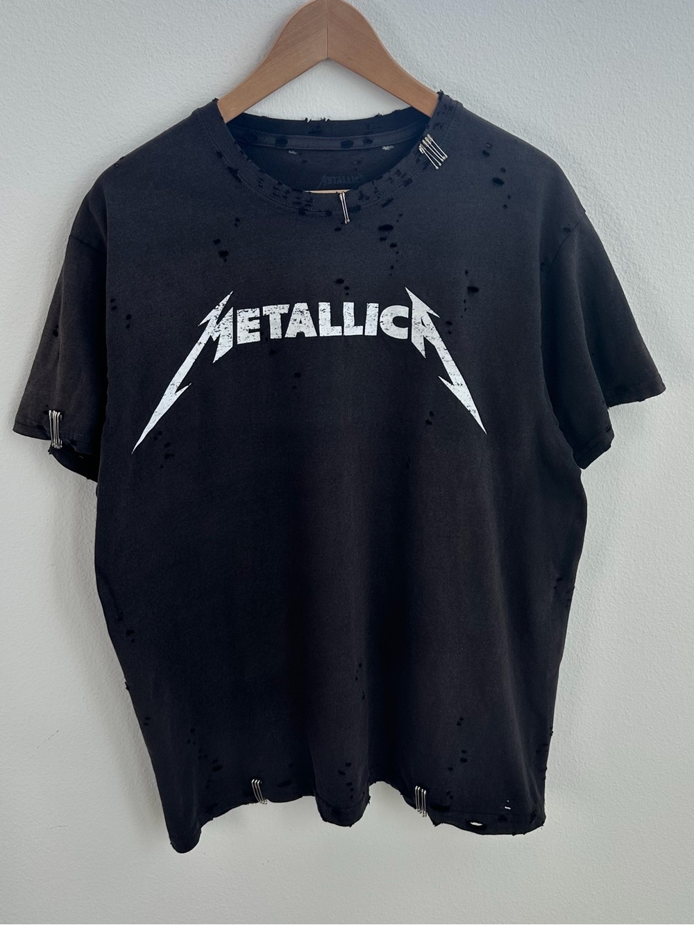 Metallica Speed Metal Black Destroyed short sleeve crewneck T-shirt